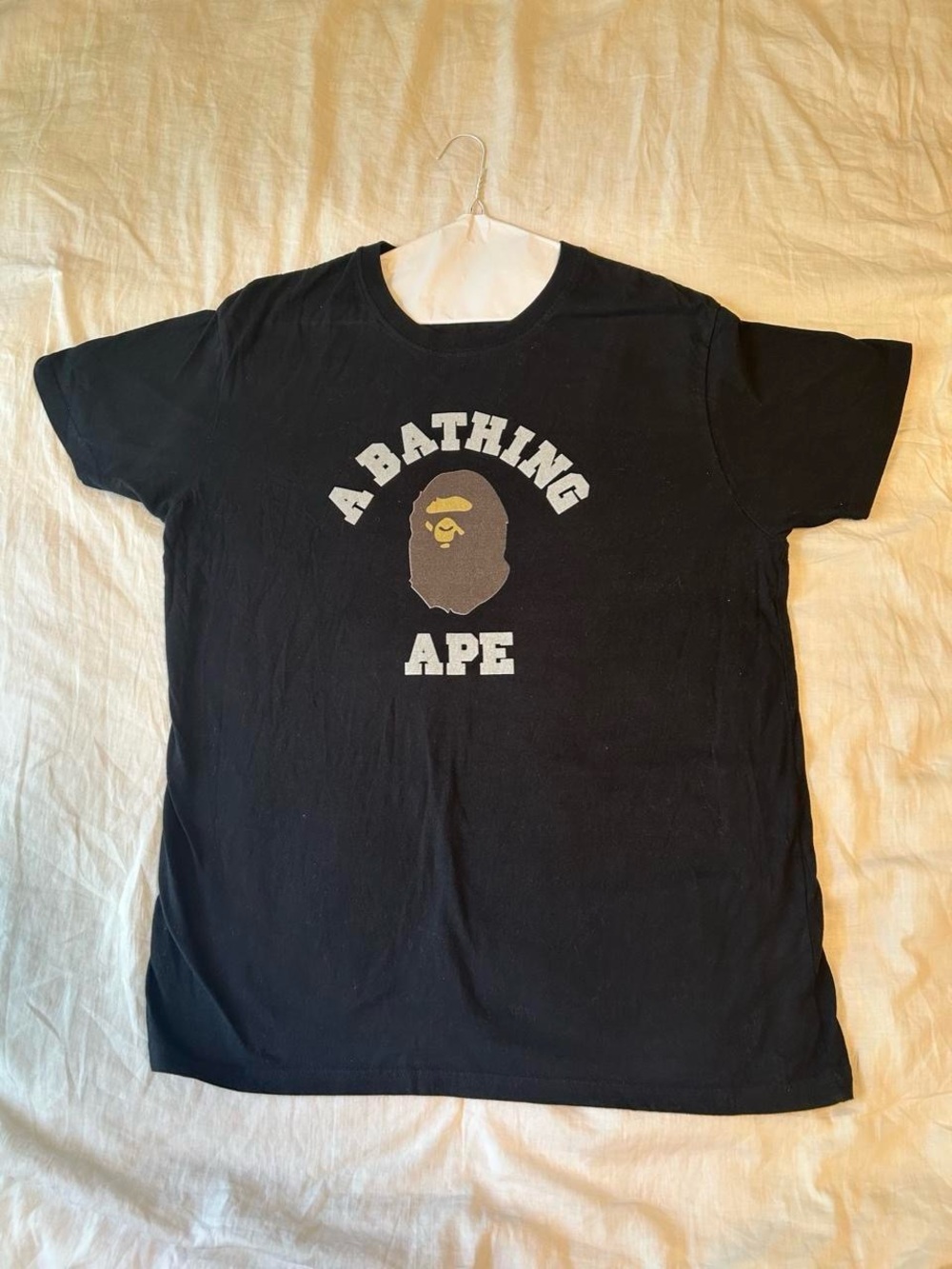 A Bathing Ape Black Logo Short Sleeve Tee